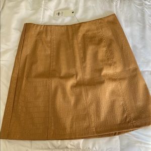 Francescas faux snake print skirt